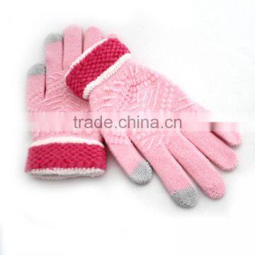 China Manufacturing Wholesale Knitted Finger Touch Screen Gloves photo-2