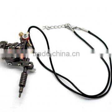Fashion Black Mini Tattoo Machine Necklace photo-3