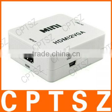 HDMI to Component Video mini hdmi to vga with audio converter