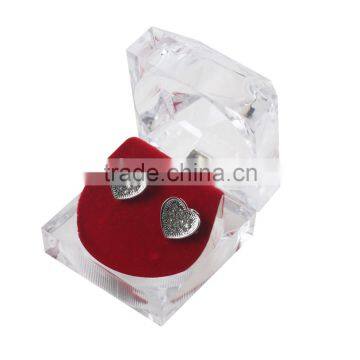 Customized Big Elegant Heart Shape Earrings Saudi Jewelry For Holiday Wholesale photo-2