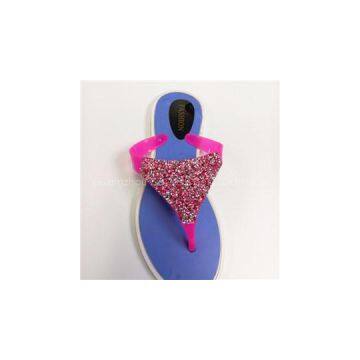 Rhinestone Decorate New Design Lady Slipper Lady Fashion Flip Flops
