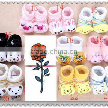 unti-slip newborn baby 3d animal socks