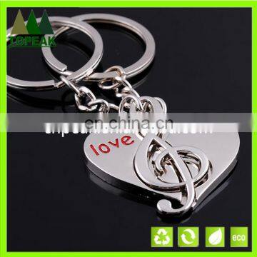 Couples key chain heart-shaped key chain festival promotion gifts