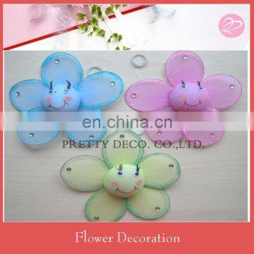 Nylon smile face flower decoration