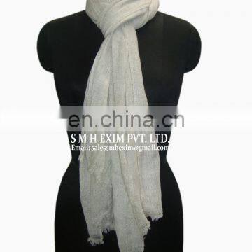 Gauze Pashmina Natural Color Shawls/Mufflers