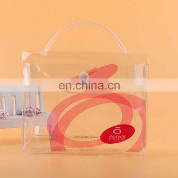 Custom Design Transparent Fashional Waterproof Makeup Bag PVC Cosmetic Bag Packing Plastic Pvc Cosmetic Pouch With Handing photo-2