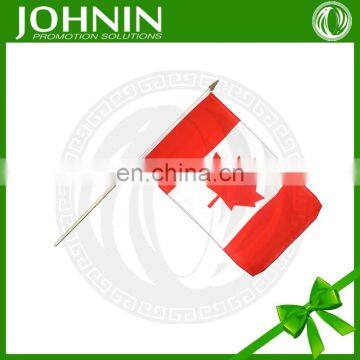 Hot Sale Polyester Custom Plastic Pole Hand Waving Flags