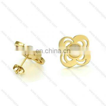 Chiina factory wholesale hot women design gold earring with a pearl