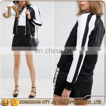 Young Girl Sport Style Custom Team Apparel Fitted Zip Baseball Collar Jackets with Ribbed Trims