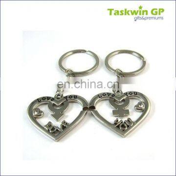 Charm Custom double metal keychains,metal keyrings, keychain