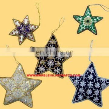 Gorgeous Design Hand Embroidery Christmas Decoration Ornament