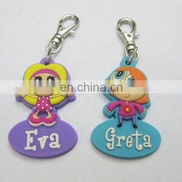 pvc 3d rubber pvc keychain