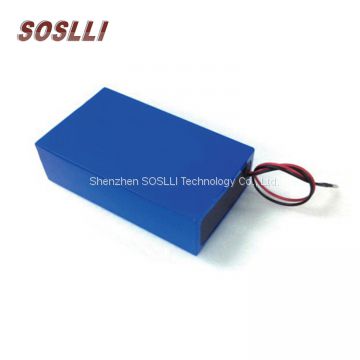 SOSLLI 10S5P 36v 10ah ebike lithium ion battery  pack