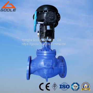 Pneunamic Globe Type Pressure Flow Regulating Valve