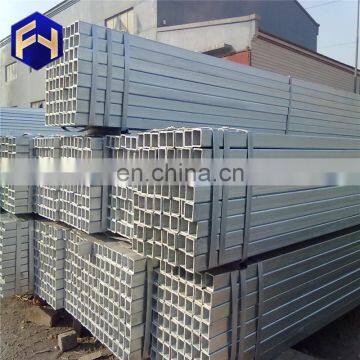 Hot selling 100x100mm 1.5x1.5 inch galvanized square steel pipe with low price