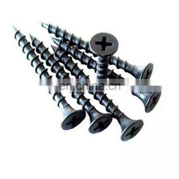black oxied drywall screws drywall to wood