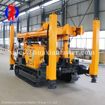 full hydraulic air drilling rig JDL-400 from huaxia master /soil layer and bed rock water well drilling machine for sale