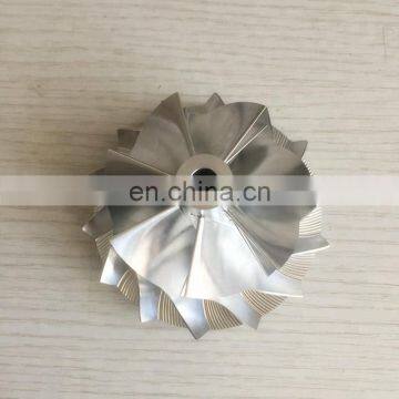 RHF5 43.40/56.00mm 6+6 blades High performance turbo billet/milling/aluminum 2618 compressor wheel for VF46/VF44/VF45/VF47