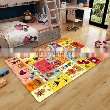 Household modern manufacturers modern design floral print children carpet bedroom