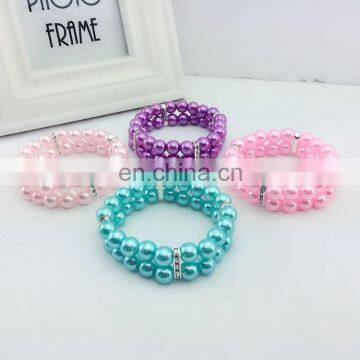 High Quality Luxury Three Rows of Pearl Pet Necklace Cat and Dog Collar photo-5