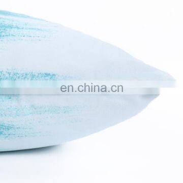 Spring Painted Stripe Turquoise Ombre Water Color Aqua Blue Dye Teal Decorative Pillow/cushion photo-2