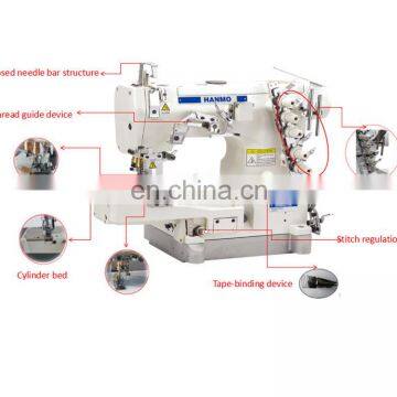 HM 600-02 HIGH-SPEED CYLINDER-BED INTERLOCK SEWING MACHINE WITH TAPE BINDING(EDGE ROLLIING photo-2
