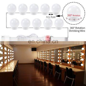 Dimmable 5V Make up Mirror Led Light Bulbs With USB Cable Power Supply Vanity Mirror Lights photo-5