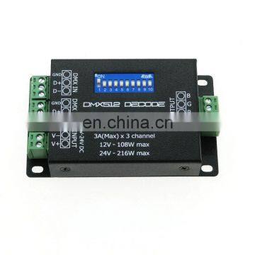 PX24506 DMX 512 Decoder Driver 9A DMX 512 Amplifier 12V 24V Led DMX512 Controller for RGB LED Strip Lights photo-2