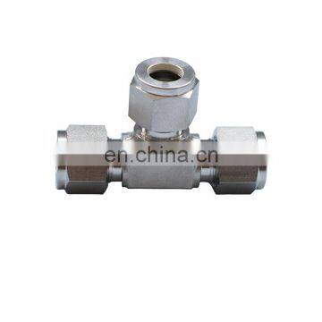 Leak-Free Compression Tee Compression Elbow Double Ferrule Compression Tube Fitting Reducing Union Tee photo-6