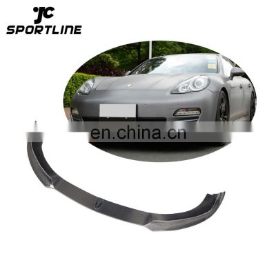 Car Auto Customized Carbon Fiber Front Lip for Porsche Panamera