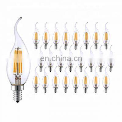 E14 220V LED Lamp C35T LED Dimmable Filament Candle Bulbs led bulb filament light