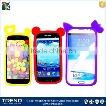 Flexible Round Design Cute Rabbit Ear Universal Silicon Bumper for Iphone 6 6s Quality Choice photo-2