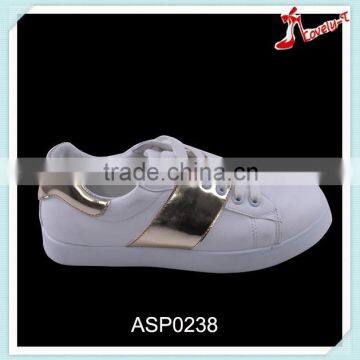 fujian new model kids children comfortable sports shoes with golden paillette