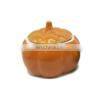 Orange Halloween Ceramic Pumpkin Shape Cookie Candy Jar With Lid