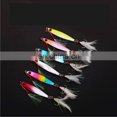 6 Colors  10g 14g 17g 21g  30g  40g 3D Lure Eyes Sinking Freshwater Saltwater Jigging Lure Metal Fishing Lure