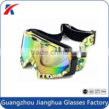 Adjustable Strap Logo Custom Motocross Helmet Eyewear Tinted Lens MX Goggles photo-4