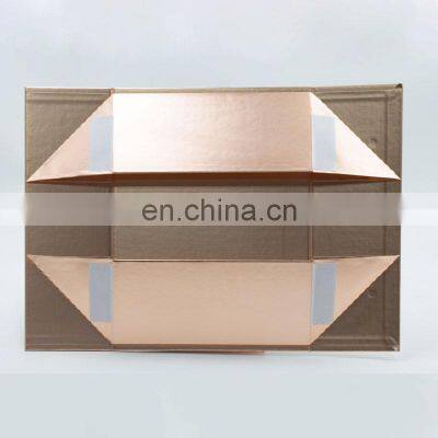 Personalized Paperboard Rose Gold Gift Boxes Packaging With Magnetic Lid photo-4