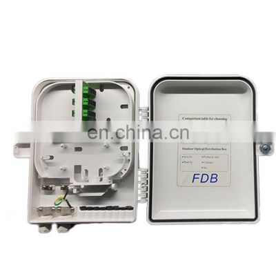 16 Cores 2 In 16 Out Abs Ip68 Outdoor Ftth Waterproof Port Optical Fiber Distribution Box