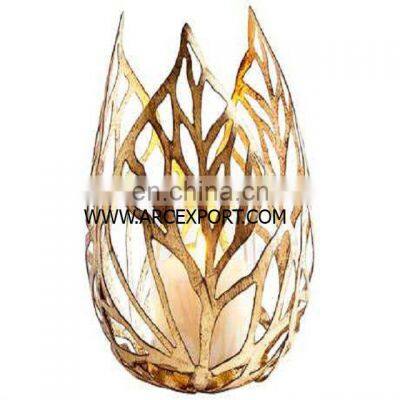 aluminium gold candle votive