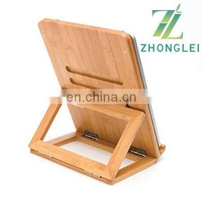 Wholesale Cheap Natural Bamboo Wood Folding Holder Stand for IPad photo-3