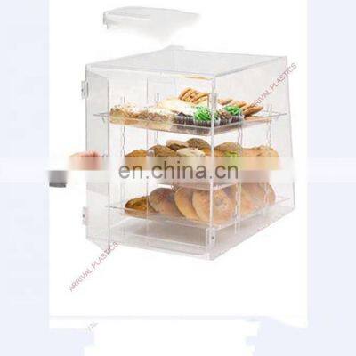 Acrylic cake/bread store promotional display showcase