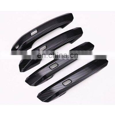 carbon fiber car door handles Modification of decorative stickers Carbon fiber outer handle door Bowl