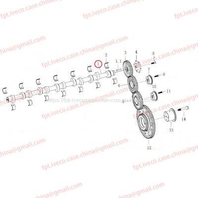 MAN D2066 Camshaft assembly 04400-6050