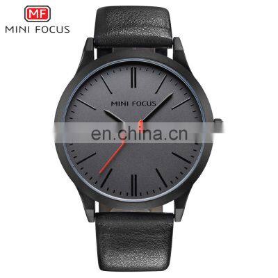 Mini Focus MF0058G Fashion Design Leather Quartz Movement Luxury Men Watches