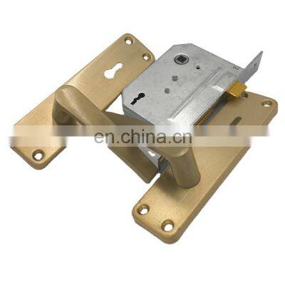 Good quality custom security zinc aluminum bathroom mortise front knob handle door lock set with latch