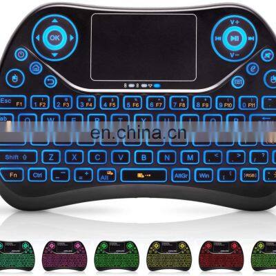 Drop shipping T2 2.4GHz Wireless Mini Keyboard with Touchpad Mouse and Multimedia Keys for android tv box