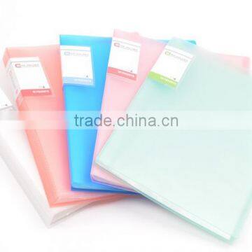 100 pockets a4 size eco-friendly pp plastic clear display book