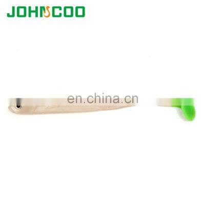 JOHNCOO 14.5cm 13g Saltwater Fishing Lure Shad Soft Bait 3D Eyes Silicone Artificial Fish Bait Soft Plastic Lure 3pcs/bag photo-3