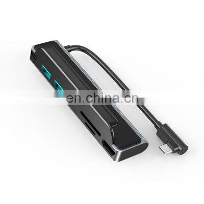 Multifunctional 6 in 1 USB Dock Hub to HDTV 4K USB 3.0 PD Charging SD TF Card Reader Thunderbolt 6 docking station for Macbook