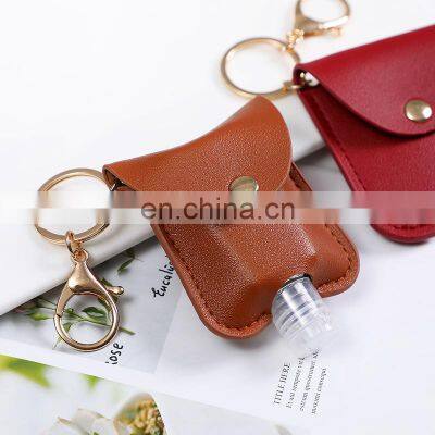 Leather Hand Sanitizer Keychain Hand Sanitizer Holder